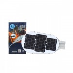 IWACHI-STR-SOLAR-50W โคมไฟถนนโซล่าเซลล์ แสงขาวและแสงวอร์มไวท์